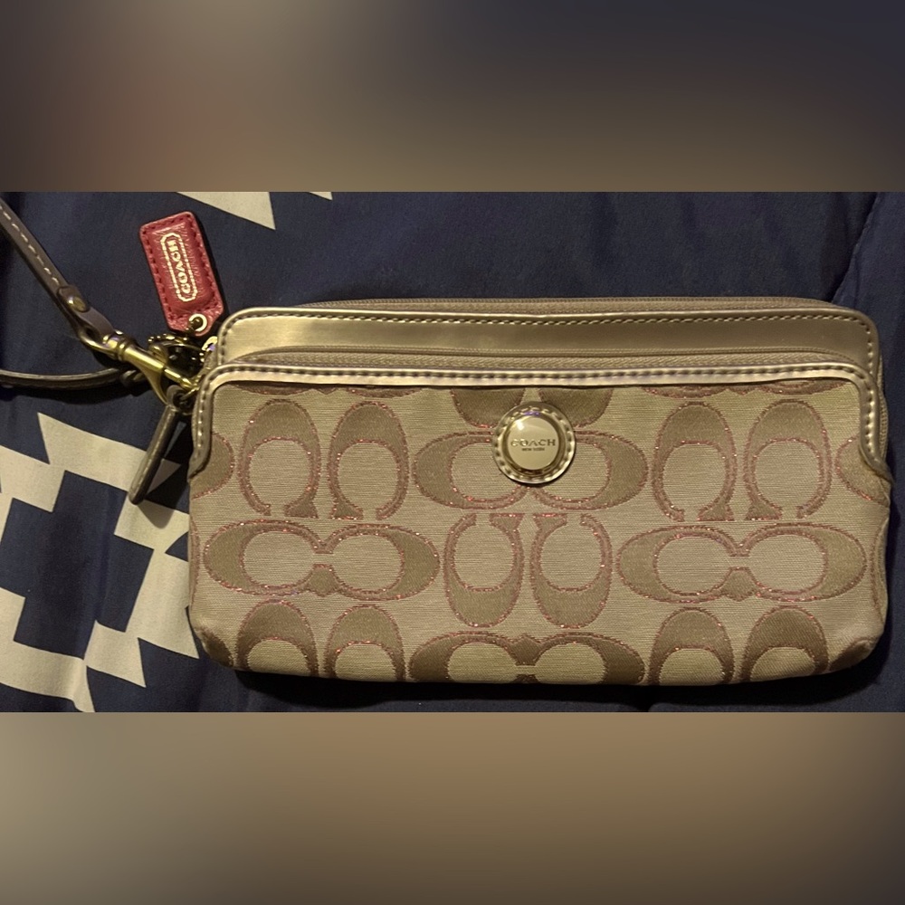 Coach Two Pocket Wallet/Wristlet